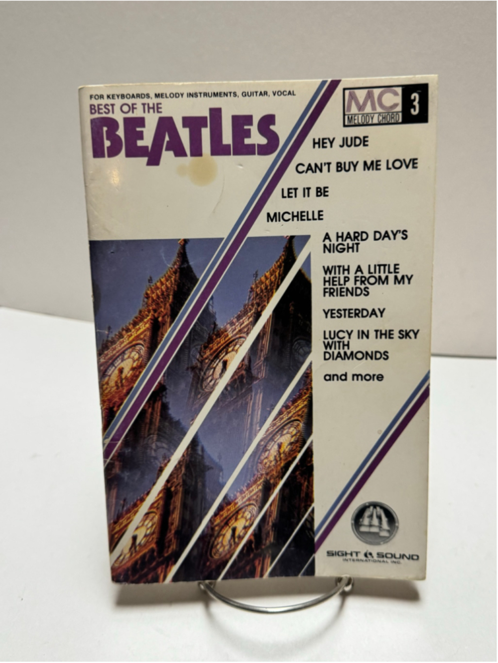 The Beatles Best Of Melody Chord 3 Sight and Sound 20 Song Music Book 1983